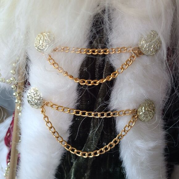 Vintage Old World Father Christmas Kris Kringle Santa Claus Figurine Tree Topper - Picture 3 of 10